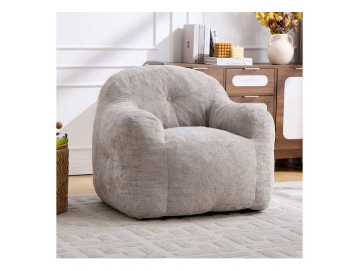 ANYSUN Sitzsack Loungesessel für Wohn- & Schlafzimmer, Leseecke, ohne Montage, Mit Armlehnen, weichem Kunstfell & stützender Schaumstofffüllung