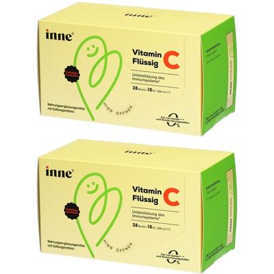 2x Inne Vitamin C flüssig Beutel 2x28x10 ml Flüssigkeit