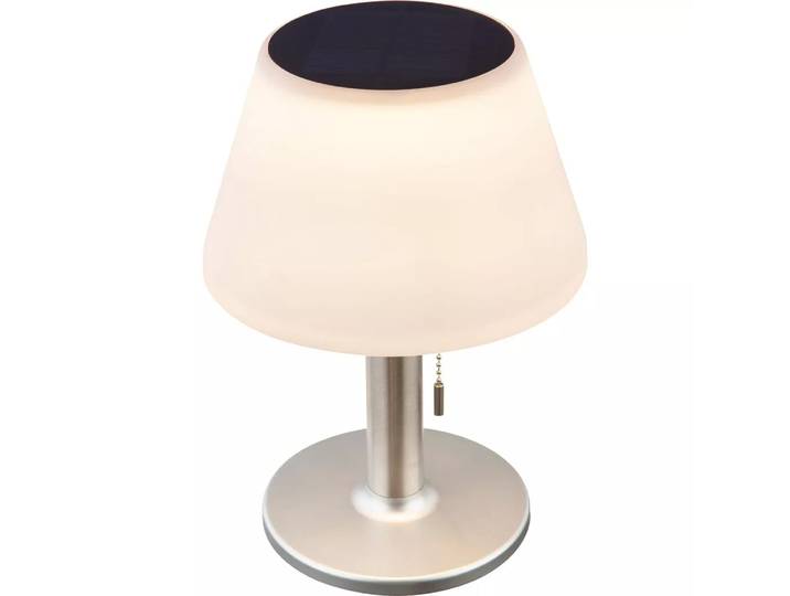 mutoni - Solarleuchte Edelstahl 10xLED weiss, One Size