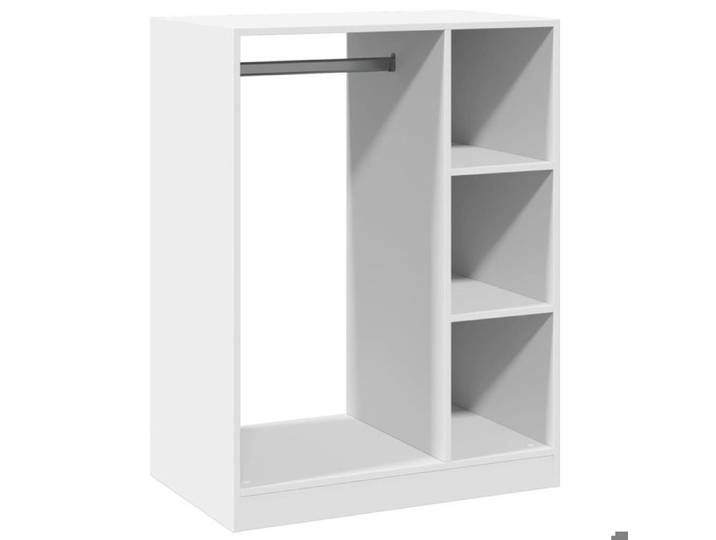 Armoire en bois reconstitué - Blanc - 77x48x102 cm
