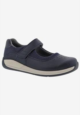 Women's Trust Shoe by Drew in Navy Leather (Size 9 XW)