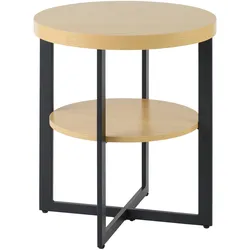 Beistelltisch Rondo Schwarz/Eiche Artisan
