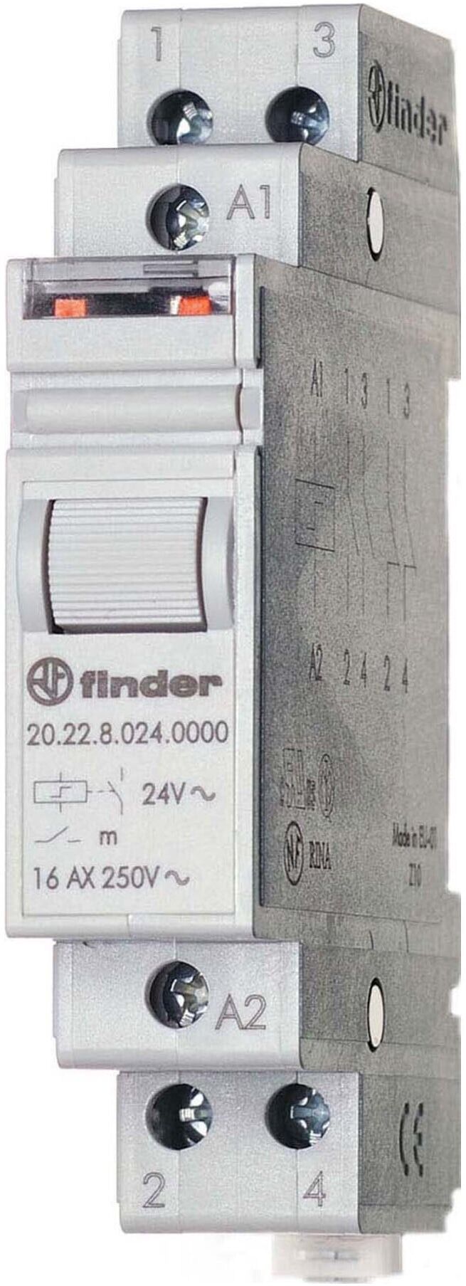 Finder Stromstoßschal.f.DIN-Schie 2S 230VAC 16A 20.22.8.230.4000 (202282304000)