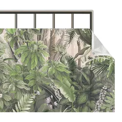 BALKON SICHTSCHUTZ Dschungelpflanzen in Grün 600/75 cm
