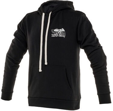 Ernie Ball Hoodie Classic Eagle Black S Schwarz mit weißem Brustaufdruck