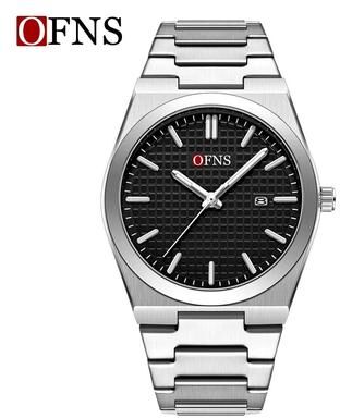 Uplift Essentials Business Quartz Watch Waterproof Luminous Single Calendar Fashion Timepiece silver Black