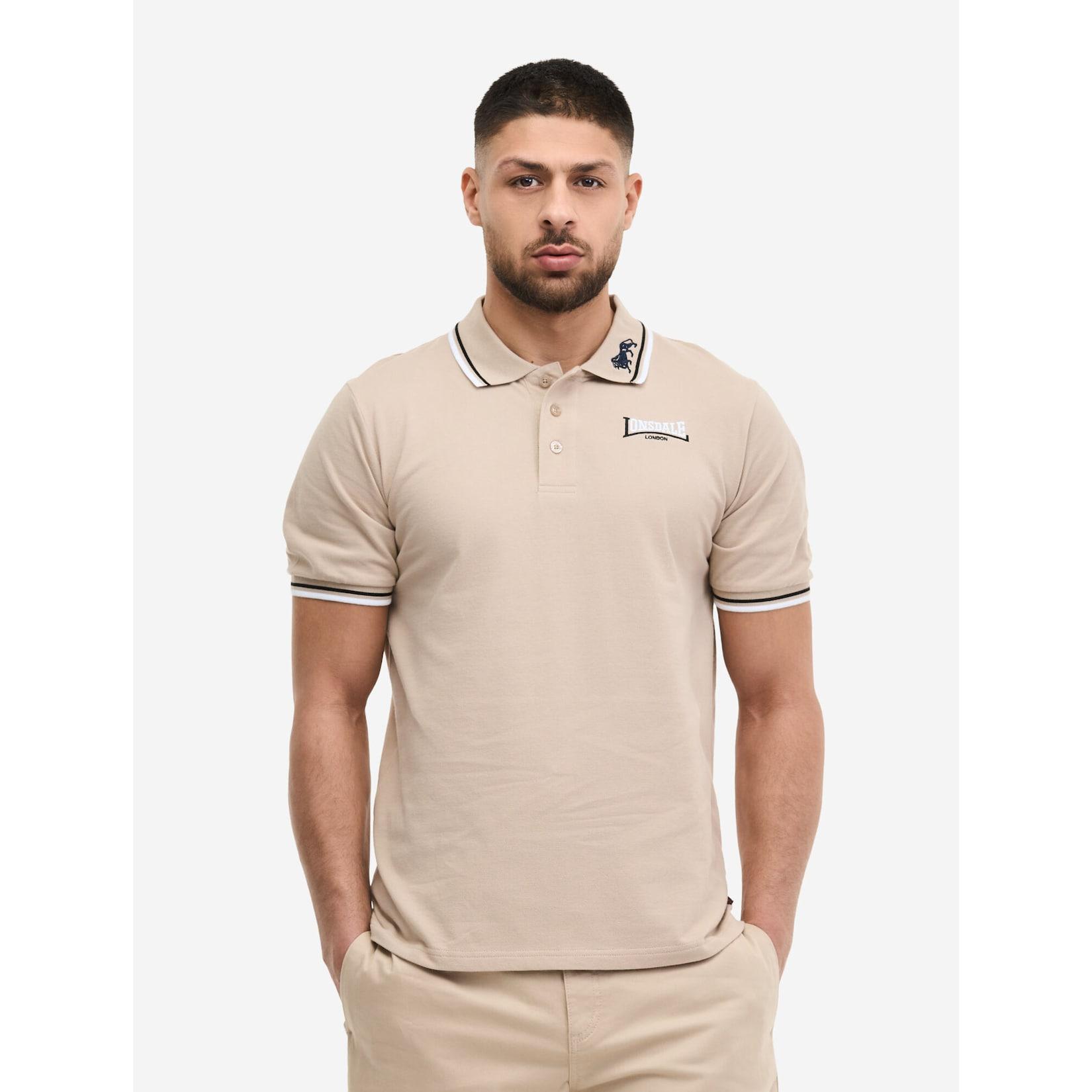 Lonsdale Herren Poloshirt schmale Passform LION