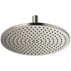 Dornbracht Regenbrause mit Deckenanbindung SERIENSPEZIFISCH Platin gebürstet 400 mm Durchmesser, max. Durchfluss 20 l/min bei 3 Bar