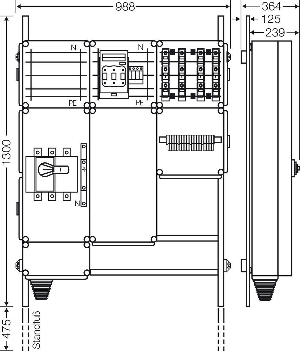 HENSEL 65000141 Mi EV 22kW 4001 Ladeverteiler Inhalt 1 St.