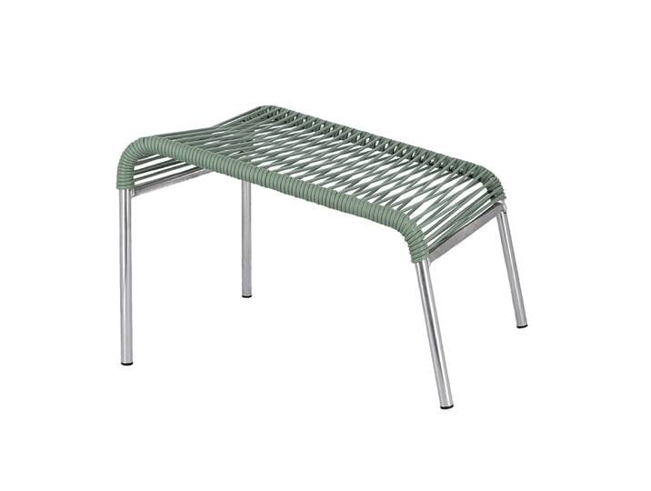 Jan Kurtz Fußhocker MYA SPAGHETTI Gestell Aluminium Bespannung
