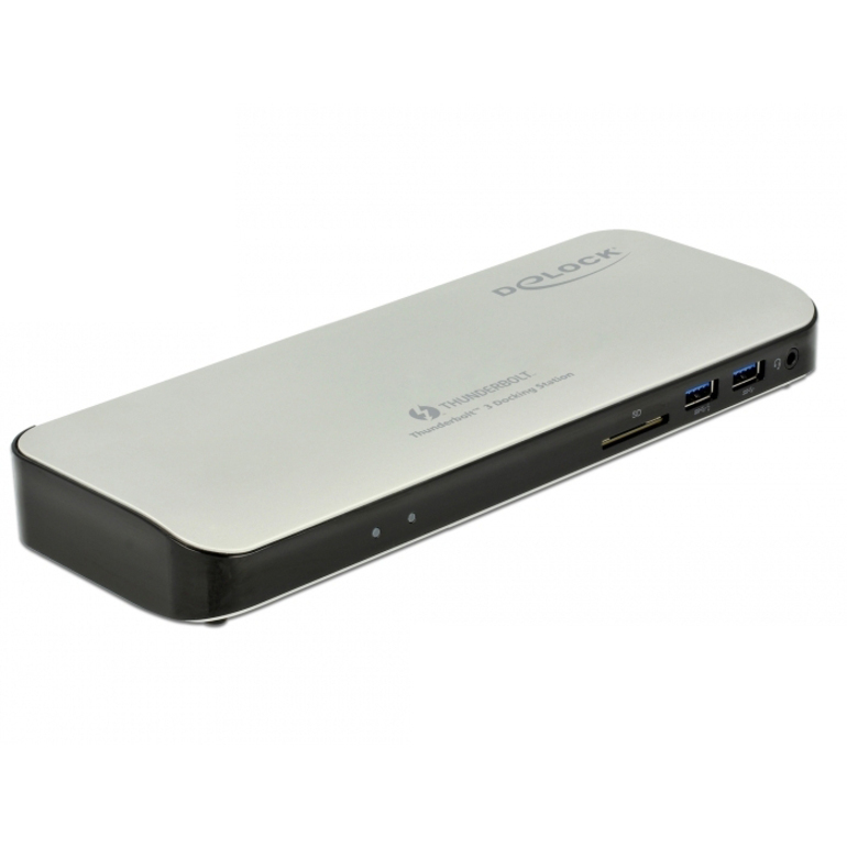 Delock Thunderbolt 3 Dockingstation 5K - HDMI / USB 3.0 / USB-C / SD / LAN