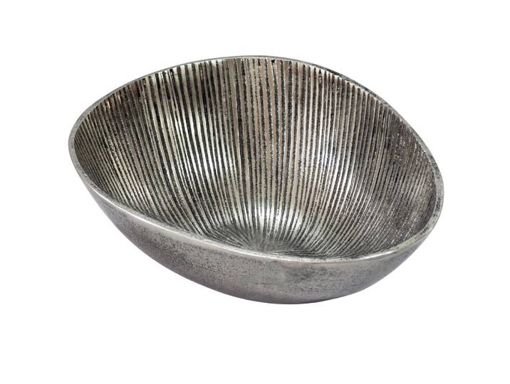 Livetastic Obstschale, Silberfarben, Metall, oval, 30x10x24 cm, lackiert, Geschirr, Schalen & Schüsseln, Obstschalen