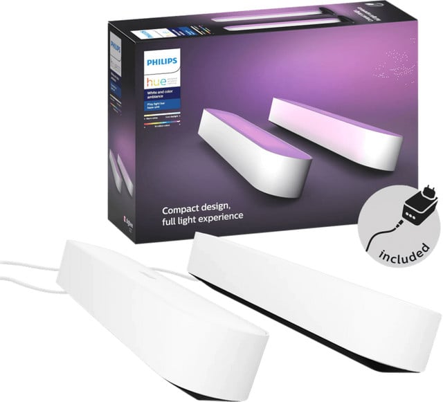 Philips Hue Play Lichtbalk Duo Pack Wit & Kleur met LED-accentverlichting