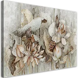 WANDBILD saint lotos blumen
