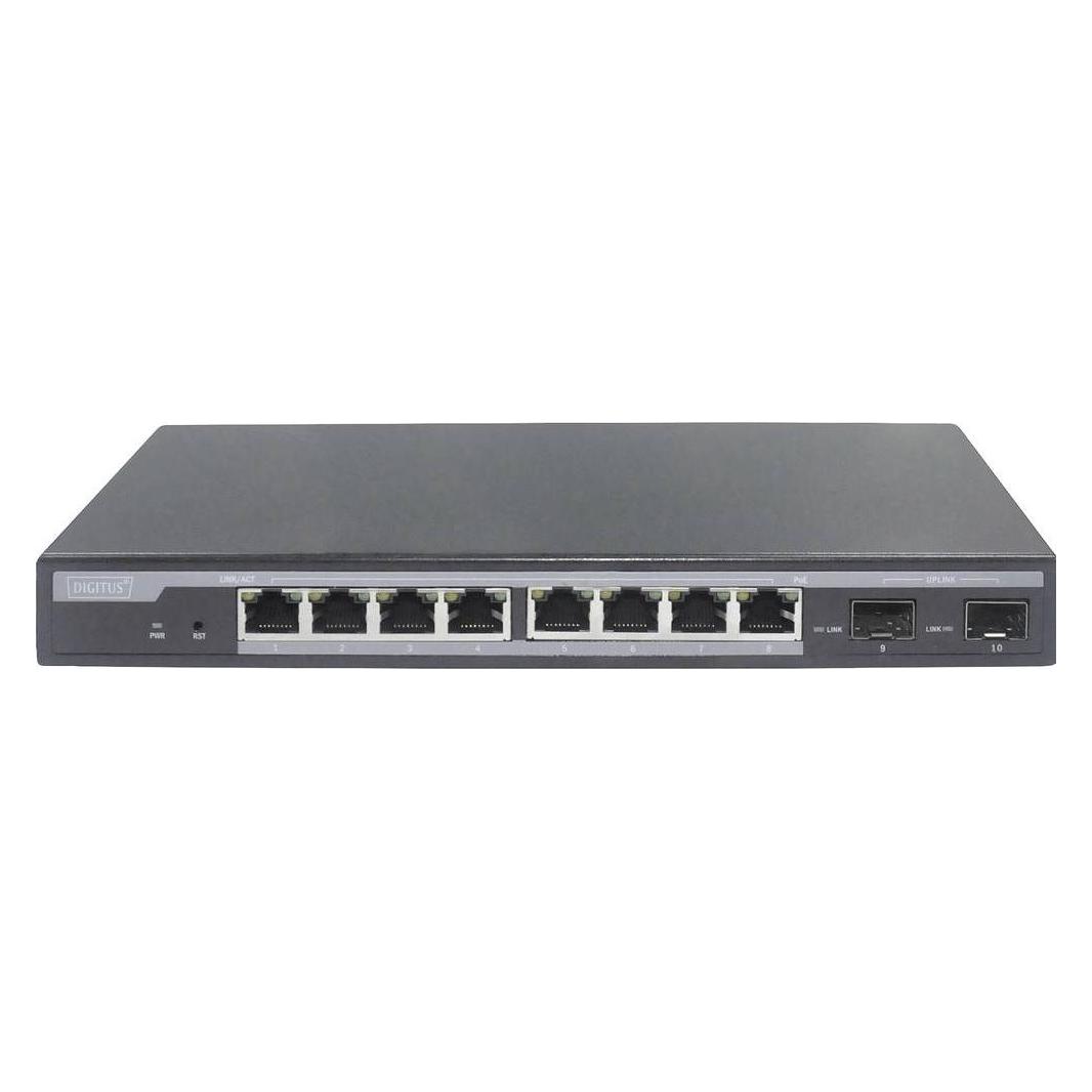 Digitus L2 managed 8-Port Gigabit PoE-Switch + 2 SFP (10 Ports) (DN-95344)