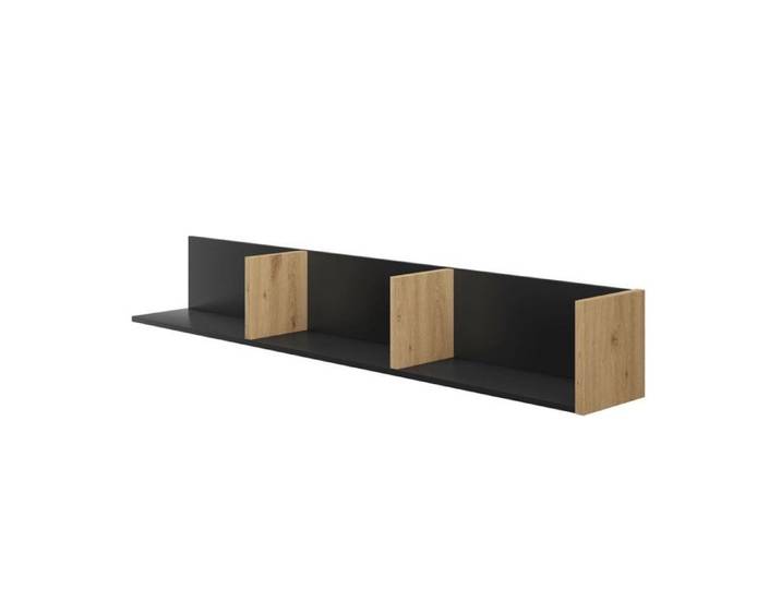 CALICOSY - Etagère murale Raphael - L160 cm - Noir