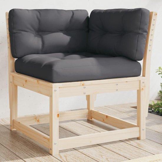 Gartenbank Eck - Modulares Design - 73x73x78 cm - Holzfarbe
