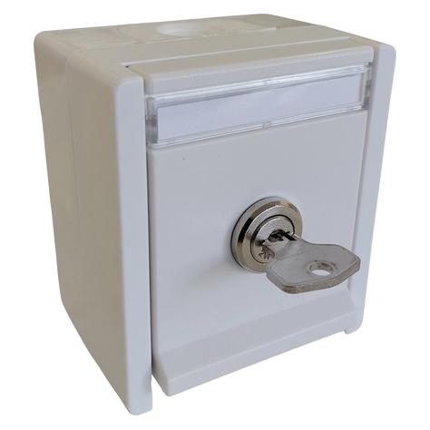 N&L Elektrotechnik N & L 27760 Schutzkontakt-Steckdose abschliessbar Komplett Aufputzdose Hellgrau (27760)
