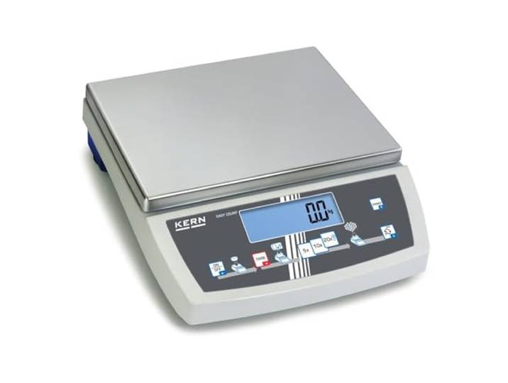 Präzisionswaage [Kern CKE 16K0.1] Selbsterklärende Zählwaage mit Laborgenauigkeit, Wägebereich [Max]: 16 kg, Ablesbarkeit [d]: 0,1 g, Reproduzierbarkeit: 0,1 g, Linearität: 0,3 g, Kleinstes Teilegewicht [Zählen] g/Stück: 0,1 g, Wägeplatte: BxT 340x240 mm (Edelstahl)