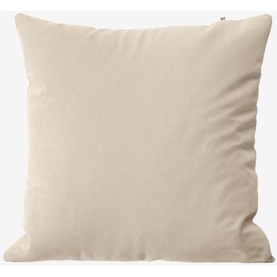 Kissenbezug WOLKENFELD "Renforcé Kissenbezug Baumwolle - Natürlich weiches Schlafgefühl", beige, B:80cm L:80cm, Renforcé, Obermaterial: 100% Baumwolle, Kissenbezüge, Kissenbezug, Größe 80x80, 40x80 und 70x90 cm; versteckter Reißverschluss