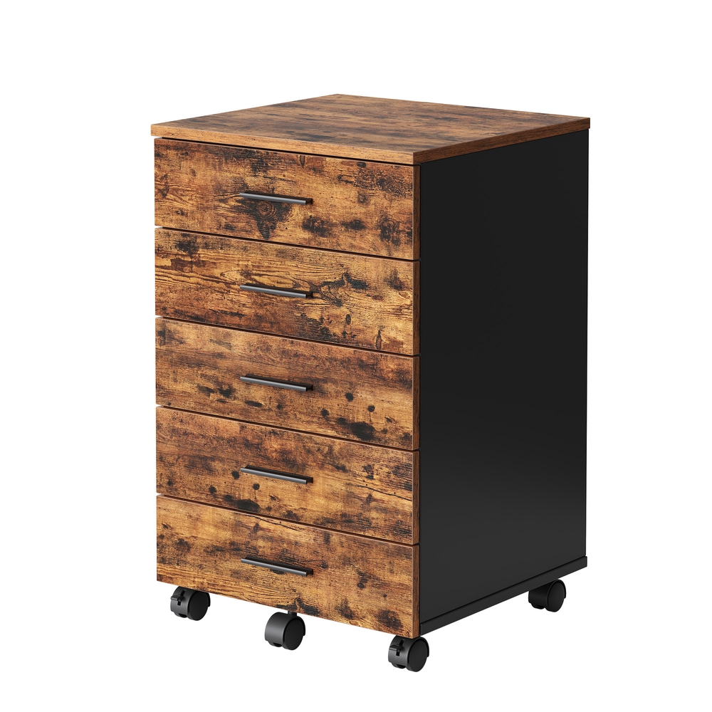 VASAGLE Rollcontainer, Aktenschrank, Schubladenschrank OFCB35081KD02