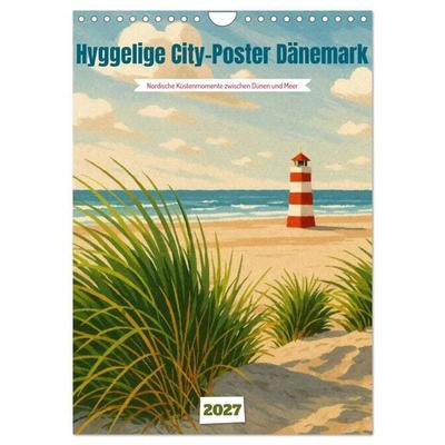 Hyggelige City-Poster Dänemark (Wandkalender 2027 DIN A4 hoch), CALVENDO Monatskalender