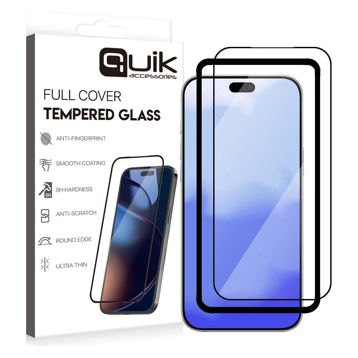 Quik Shade Quik Accessories Full Cover Tempered Glass for Samsung Galaxy S26 Plus (Samsung Galaxy S26) (66076542)