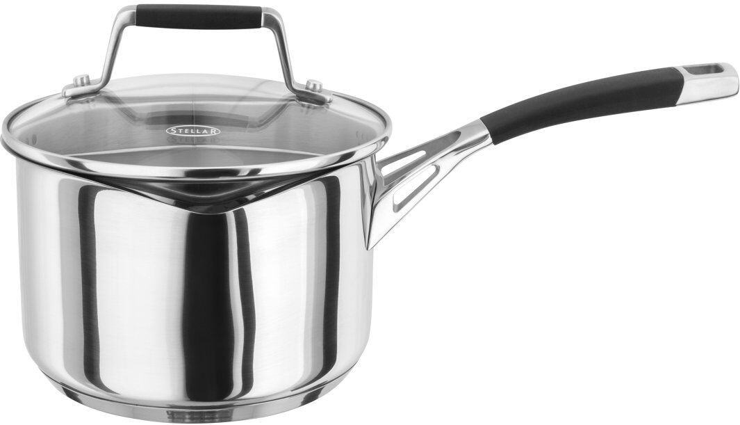 Stellar Stella, Flow - Draining Saucepan Silver 2.75 L
