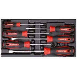 Gedore Red, Schraubenzieher, red R22150014 Schraubendrehersatz PZ+SL 2/6 CT-Modul 6-teilig (Kreuzschlitz, Schlitz)