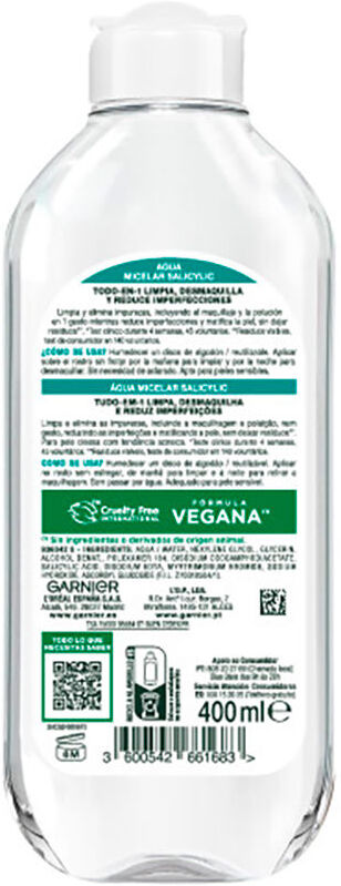 Garnier Eau micellaire salicylique Skinactive 400 ml