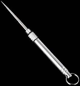 Modern Mode Marketplace Titanium Toothpick And Fruit Fork Portable Camping Tool silver