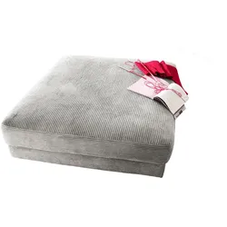 BIG HOCKER MADELINE Hellgrau Cord