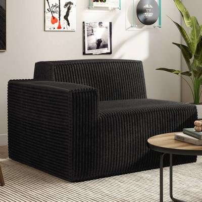 Furniture of America Navir Modern Chenille Foam Modular Compressed Sofa Chair