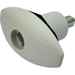 STS Druckdrehverschluss Ellipse für Steckzylindereinsätze STS / Zadi mit kleinem Griff weiß
