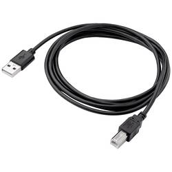 Akyga USB-Kabel USB 2.0 USB-A Stecker, USB-B Stecker 1.80 m Schwarz AK-USB-04