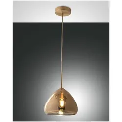 Fabas Luce GLOW Pendelleuchte E27 1x40W Messing/amber 3667-45-118