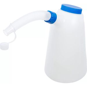 BGS-technic Messbecher 9939, aus Kunststoff, mit 0,5 Liter Skala, Deckel & flexblem Ausgießrohr, 2 Liter