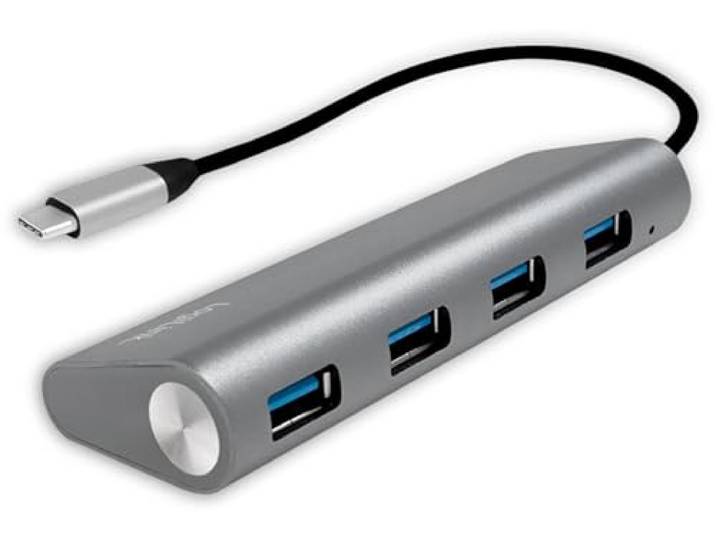 LogiLink UA0309 interface hub USB 3.2 Gen 1 (3.1 Gen 1) Type-C 5000 Mbit/s Grijs