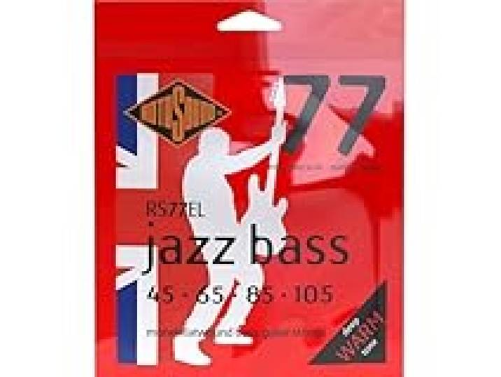 Rotosound Cordes pour Basse Électrique JAZZ 77 MONEL FLATWOUND 4-cordes RS77EL FLATW XL SCALE Standard 45-105
