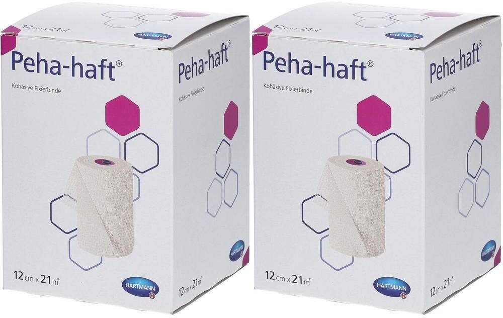 Hartmann Peha-Haft Fixierbinde latexfrei 12 cmx21 m 2x 2x1 St Binden