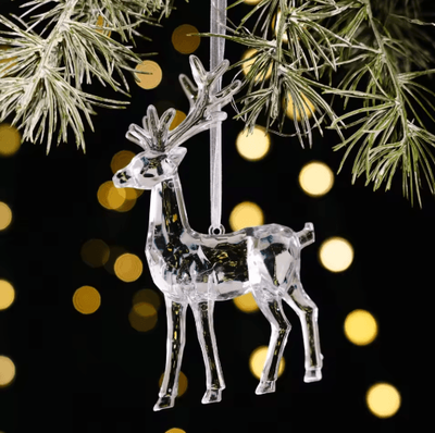 Inspire Picks Transparent Acrylic Christmas Angel Ornaments For Tree & Holiday Decor style 1