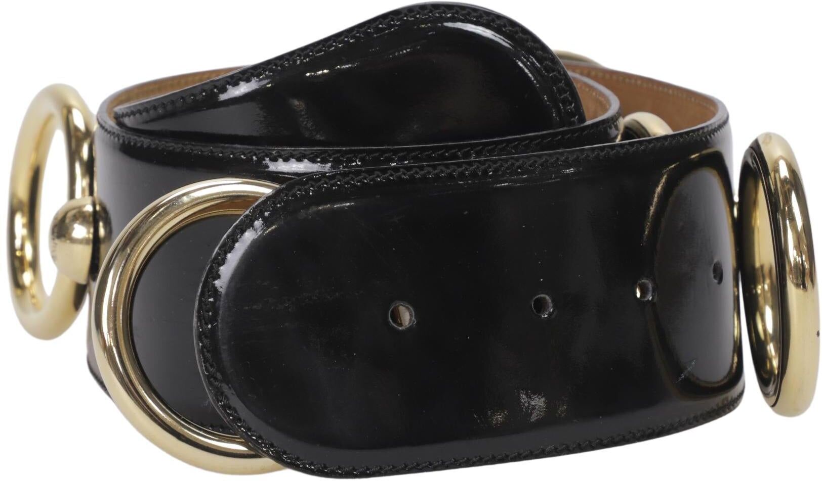 Moschino Damen Gürtel, Schwarz, Gr. 75, Leder - Second Hand