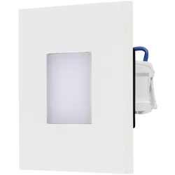EVN-Lichttechnik, Einbauleuchte, LED-Wandeinbauleuchte (Edelstahl, Kunststoff opal)