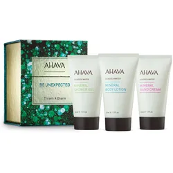 120ml AHAVA Be Unexpected Three's A Charm Set (Hand Cream 40ml + Body Lotion 40ml + Shower Gel 40ml)