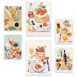 POSTER Set Mit 6 Nachspeisen In Foodies A3 & A4 Rahmenlos