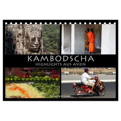 Kambodscha - Highlights aus Asien 2027 (Tischkalender 2027 DIN A5 quer), CALVENDO Monatskalender