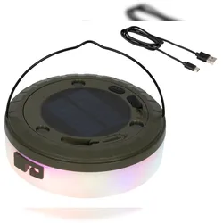 Lumineo Solar Lichterkette 10m aufrollbar & USB-C aufladbar mit 136 LEDs Bunt 5 Leuchteffekte Außenlichterkette Outdoor Partylichterkette Deko Beleuchtung