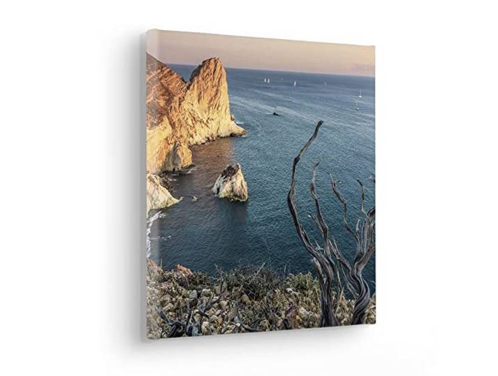 Komar Steep Cove Tableau sur châssis en bois véritable 30 x 30 cm