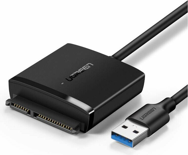 Ugreen 60561 SATA naar USB 3.2 Gen 1 Adapter, Zwart, 5 Gbit/s