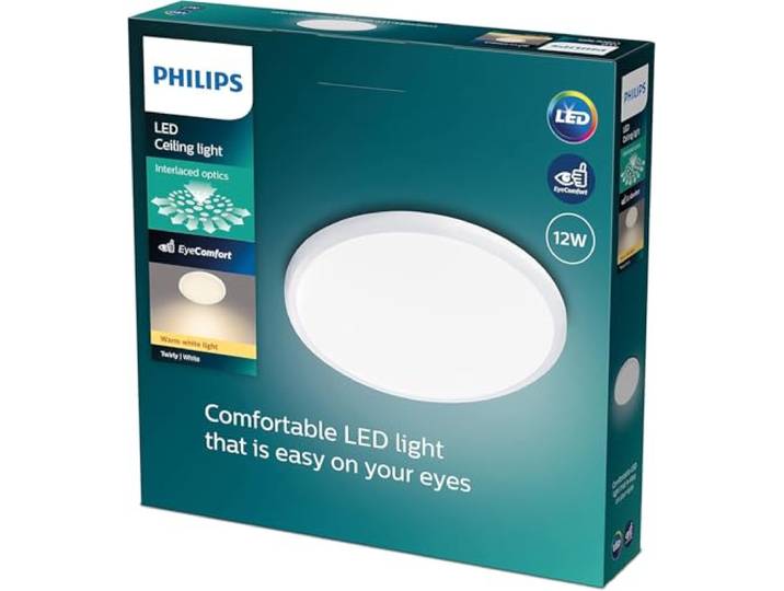 Philips Myliving Plafonnier Twirly Blanc 1x12W\, 2700K